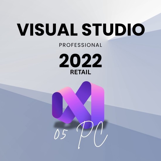 Visual Studio 2022 Professional 5PC [Retail Online]